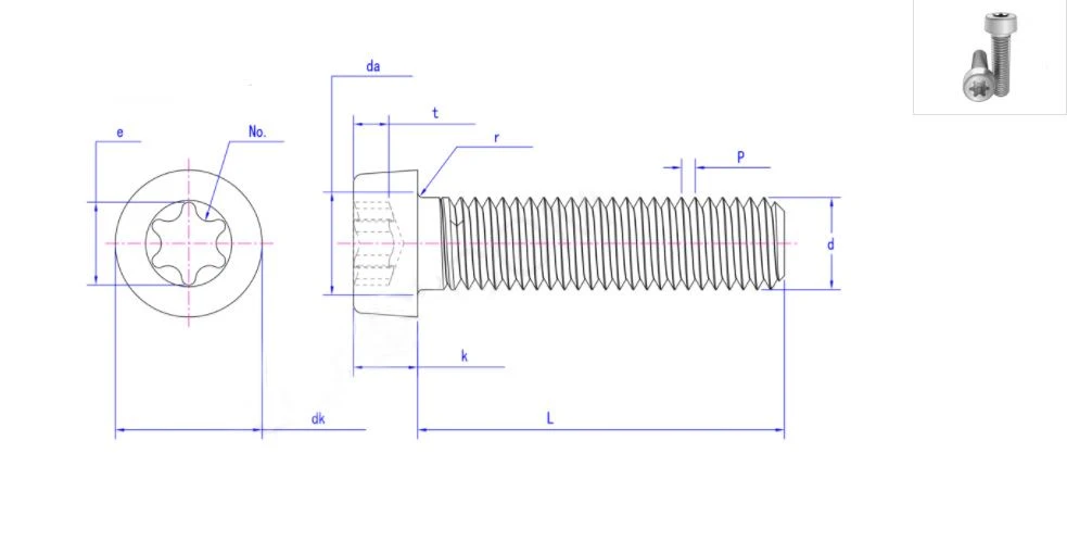 titanium torx head screw