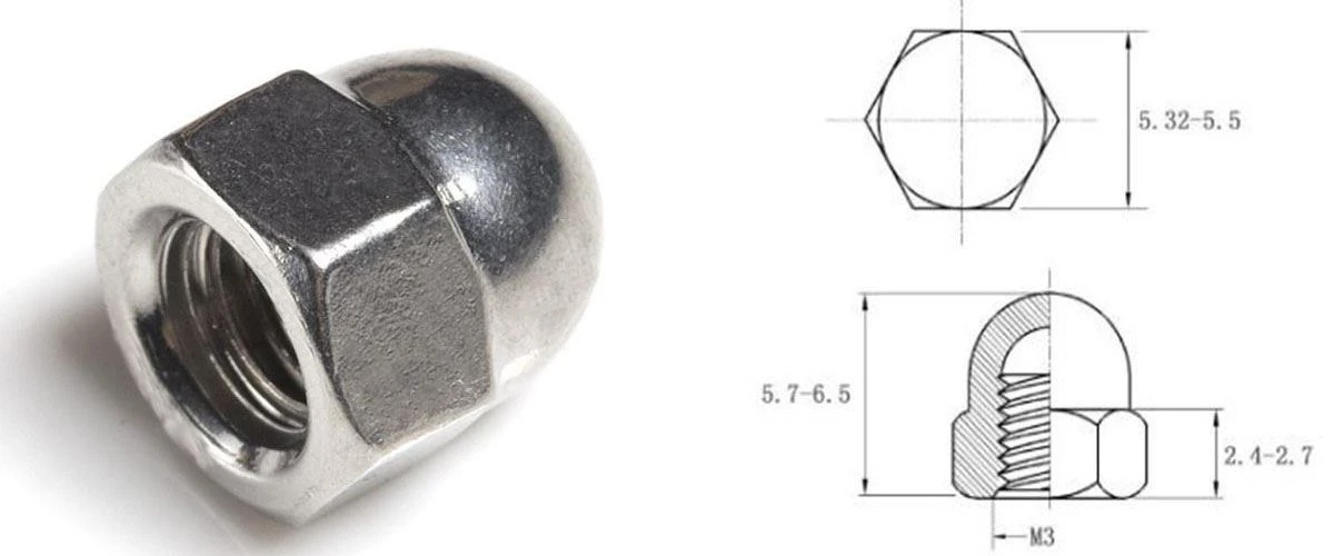 titanium nut DIN1587