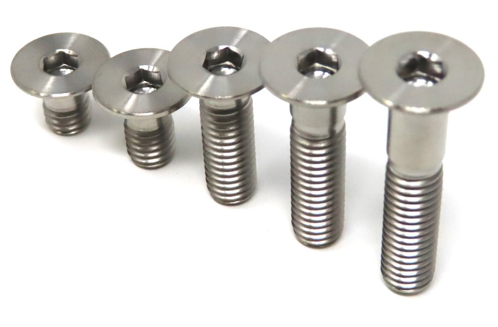 Countersunk titanium screw Countersunk titanium screw
