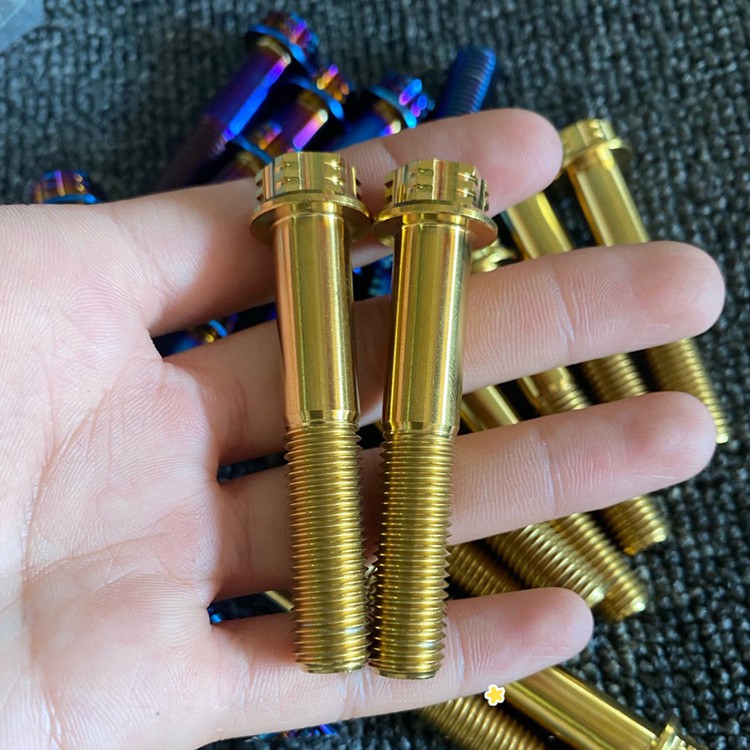 M6 flange titanium screw M6 flange titanium screw